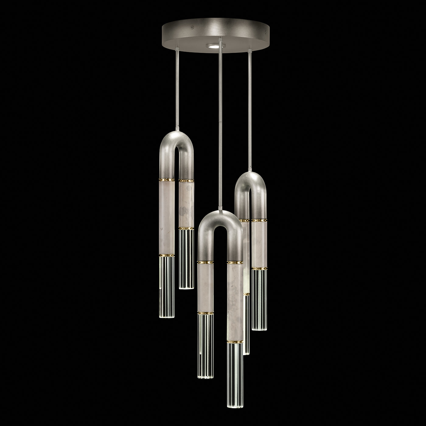 16-Inch Triple-Drop Round Pendant Light