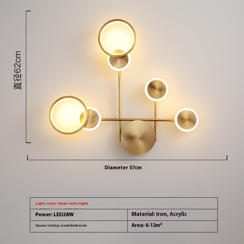 Minimalist Iron Acrylic LED Wall Light
