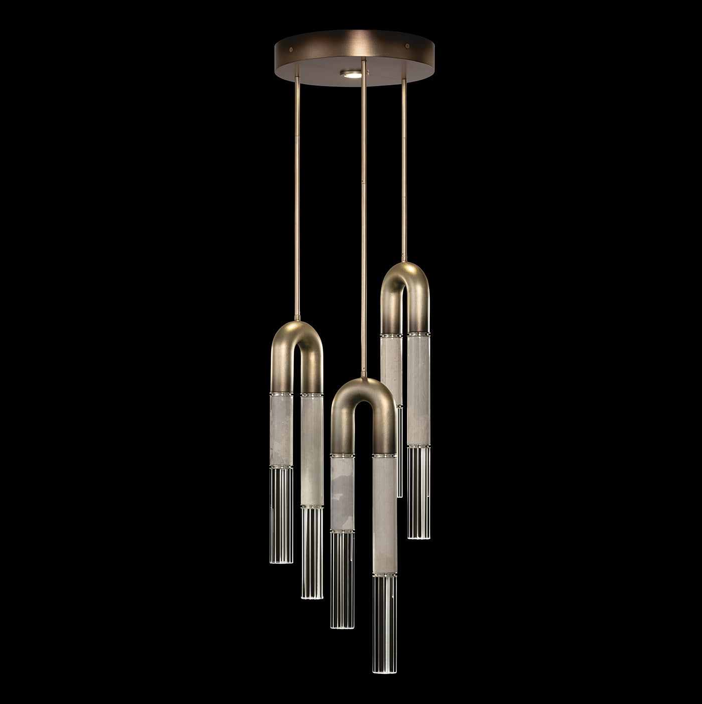 16-Inch Triple-Drop Round Pendant Light
