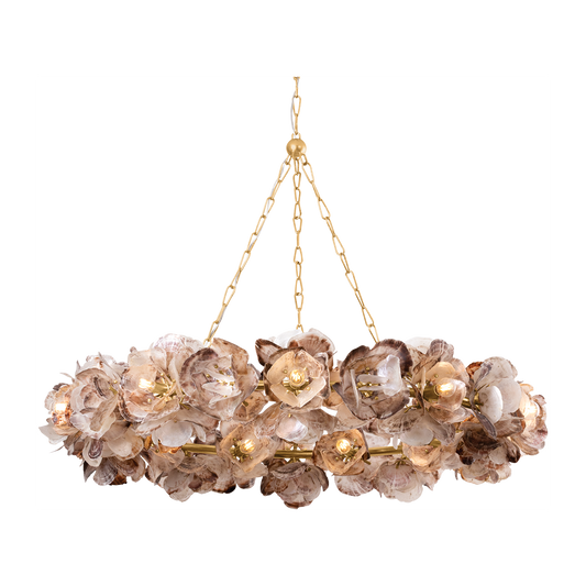 20-Light Oyster Shell Ring Chandelier / Default Title