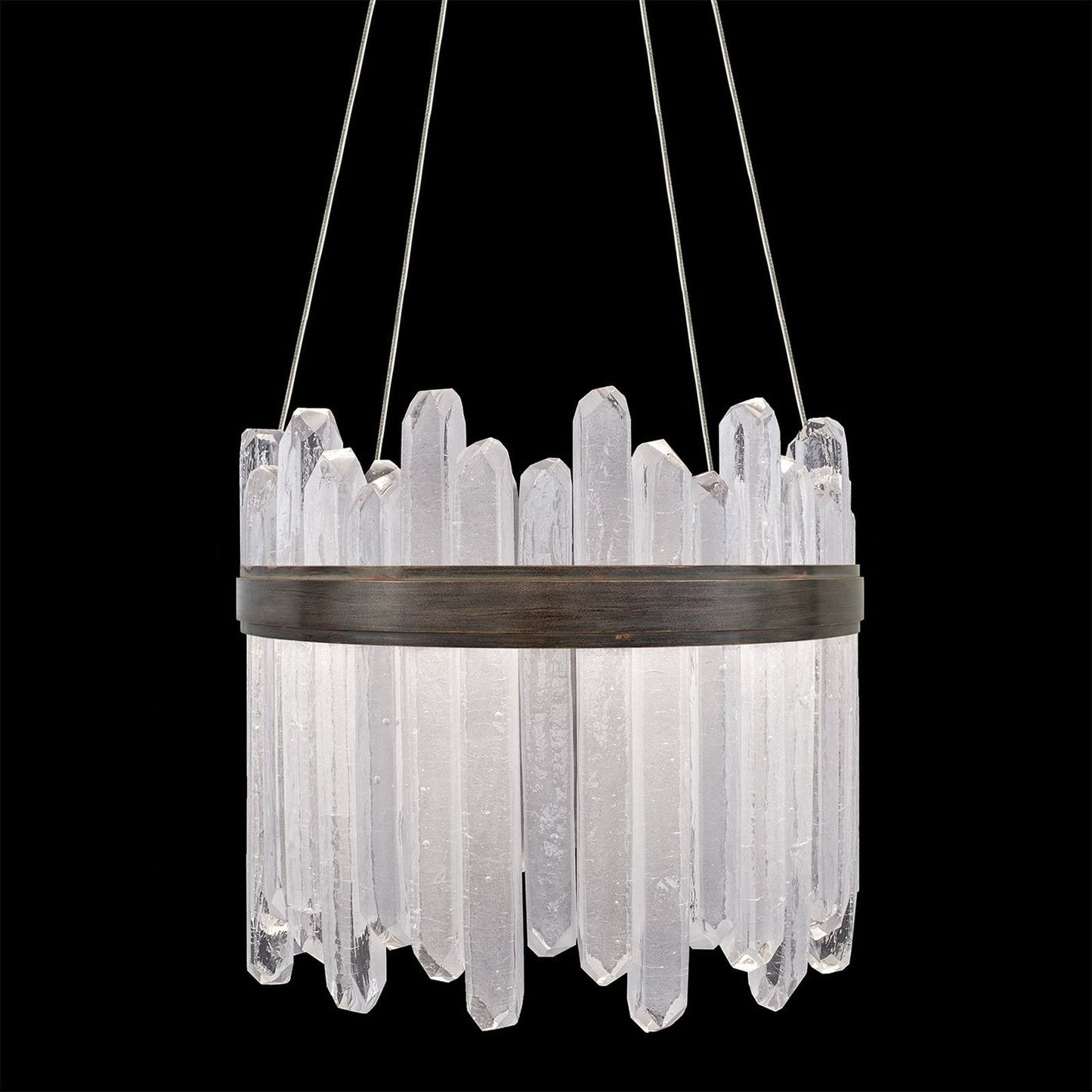 21-Inch Reversible Glass LED Pendant / Bronze