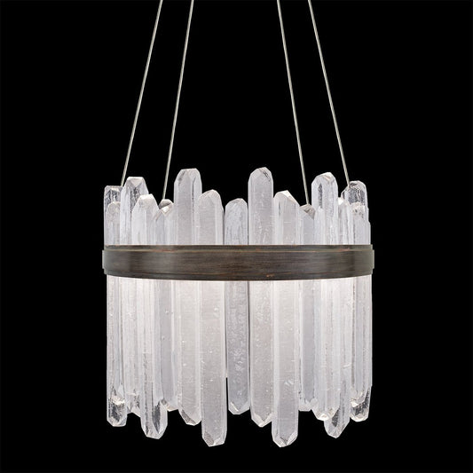 21-Inch Reversible Glass LED Pendant / Bronze