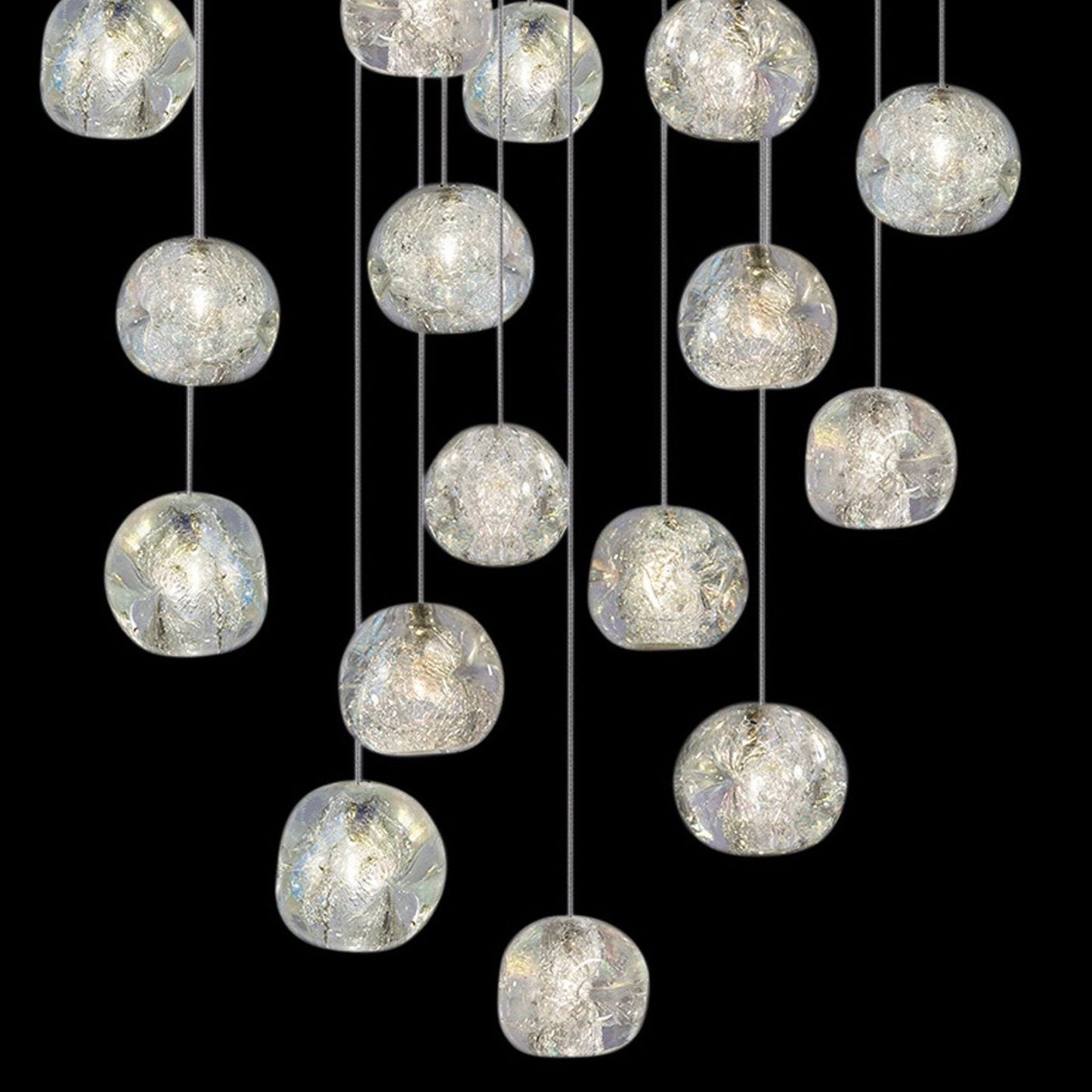 24-Inch Dichroic Crystal Round Pendant