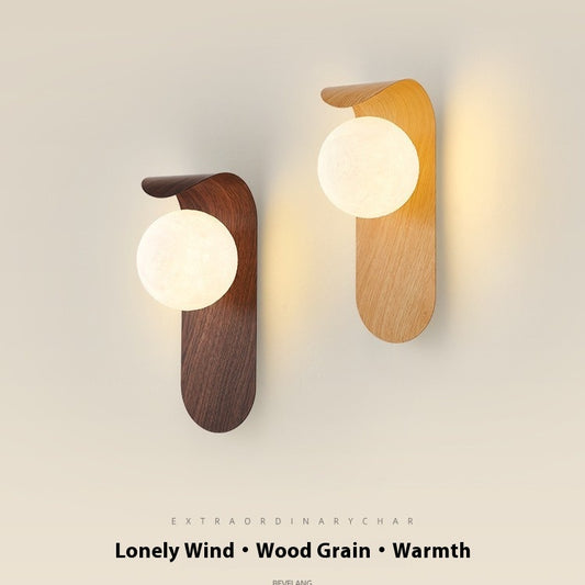 25cm Wood-Tone G9 Wall Light / Walnut 25CM Warm Light