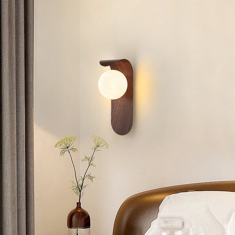 25cm Wood-Tone G9 Wall Light / Walnut 25CM Three Colors