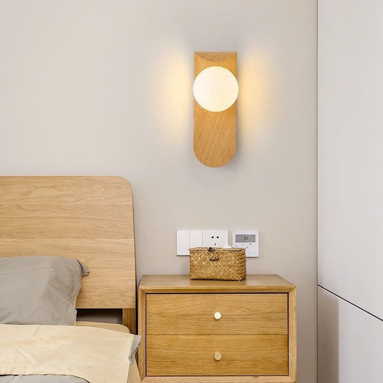 25cm Wood-Tone G9 Wall Light / Wood Color 25CM Warm Light
