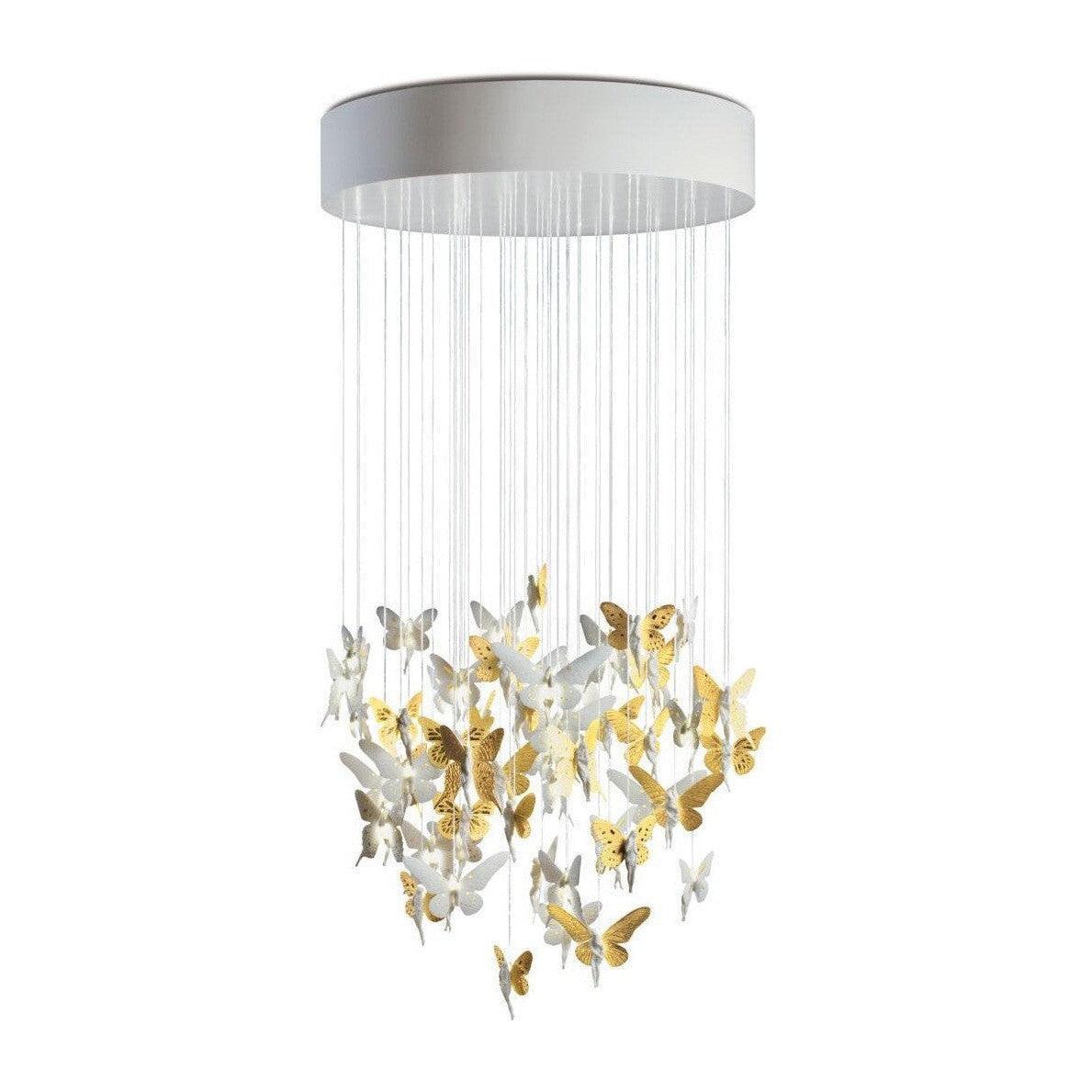 31-Inch Porcelain Fibre-Optic Chandelier