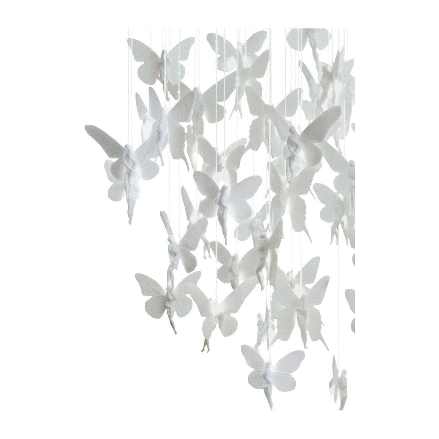 31-Inch Porcelain Fibre-Optic Chandelier