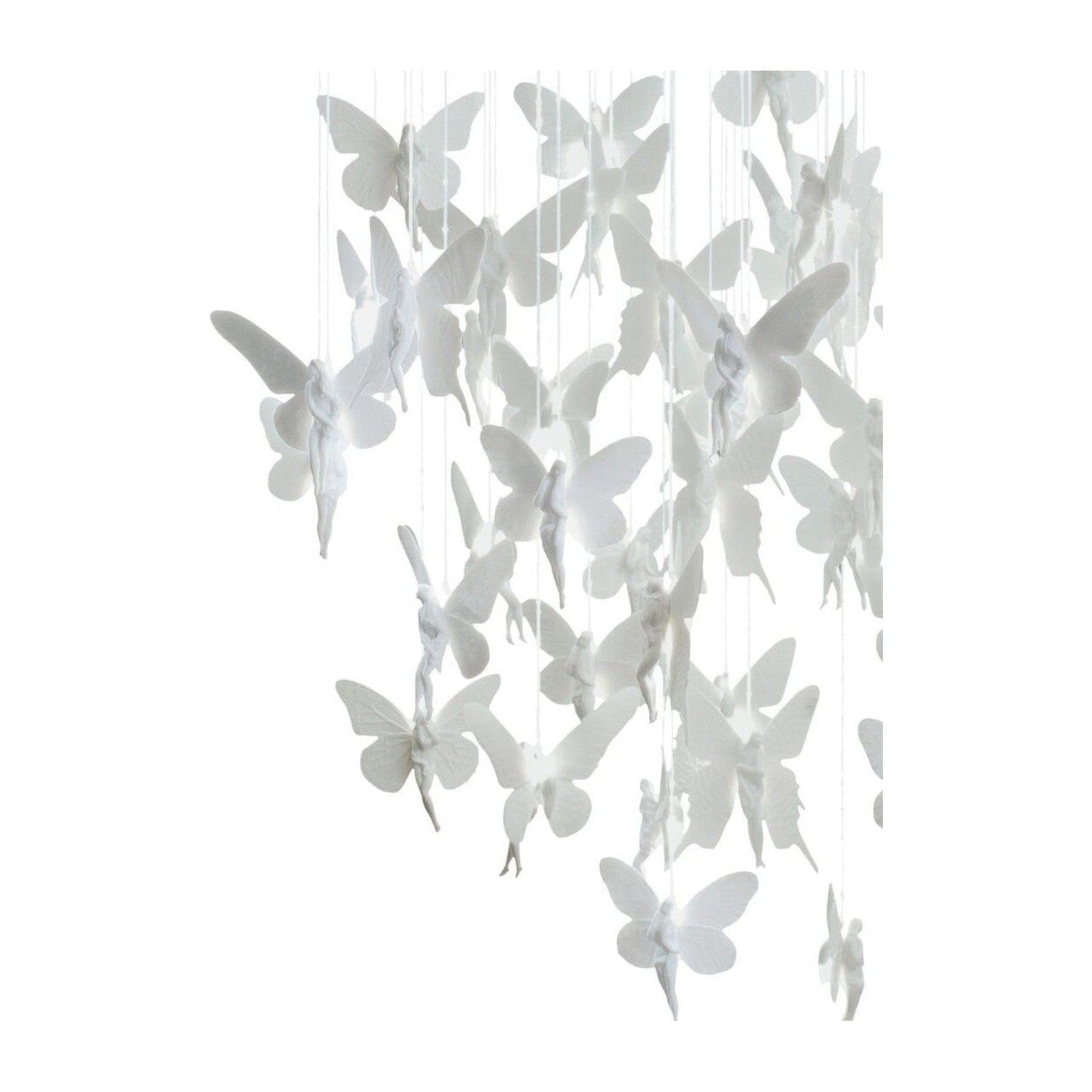 31-Inch Porcelain Fibre-Optic Chandelier