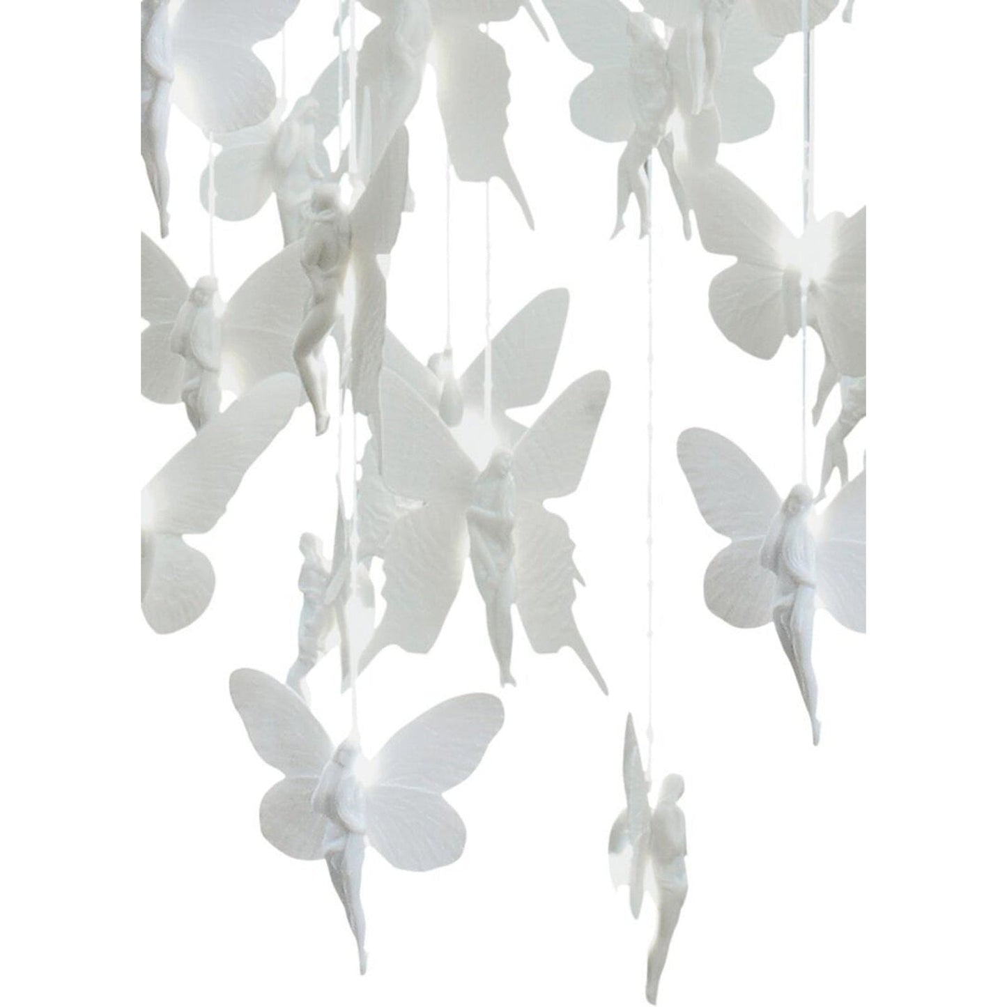 31-Inch Porcelain Fibre-Optic Chandelier