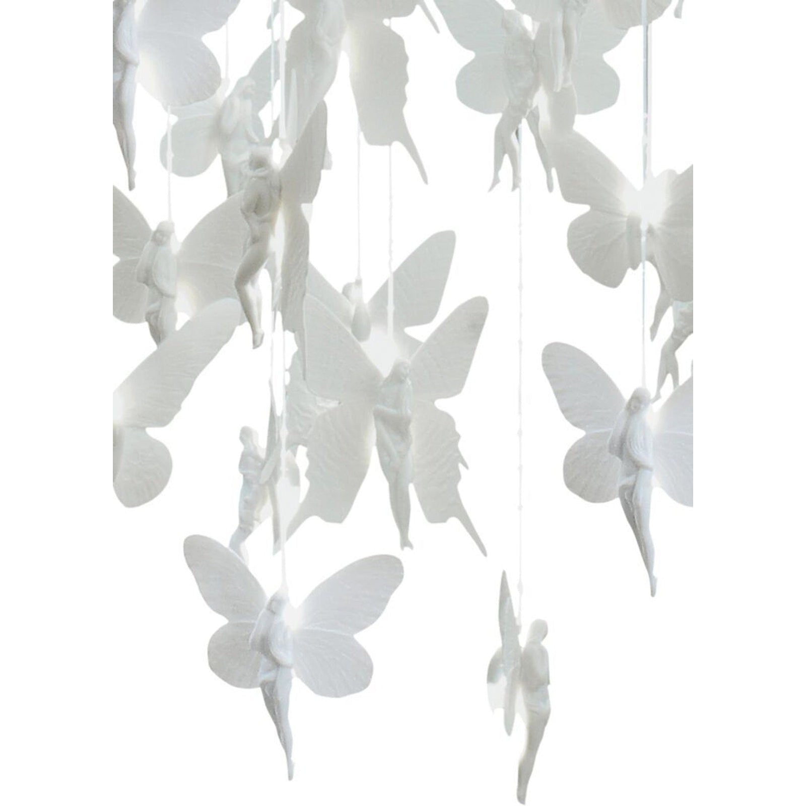 31-Inch Porcelain Fibre-Optic Chandelier
