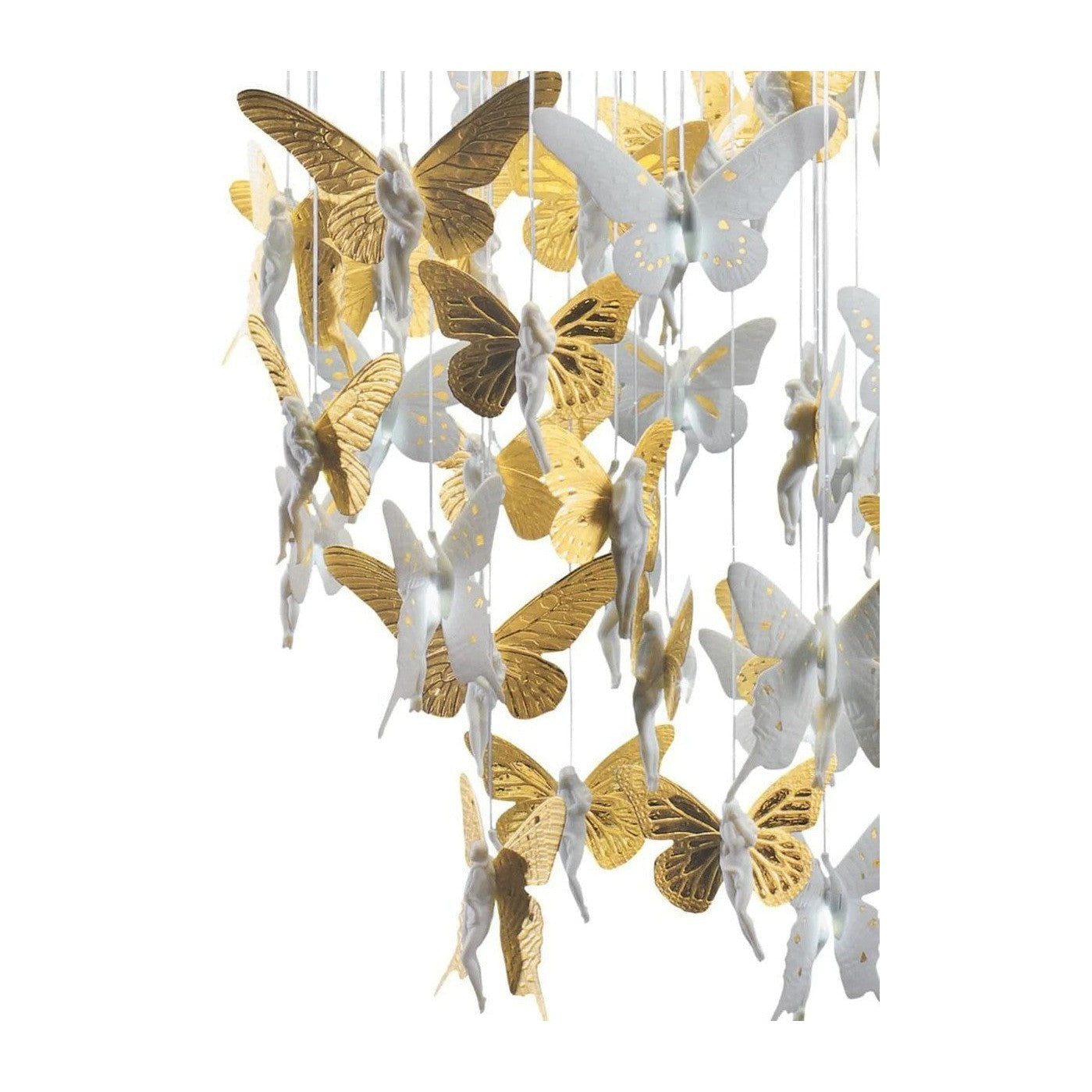 31-Inch Porcelain Fibre-Optic Chandelier