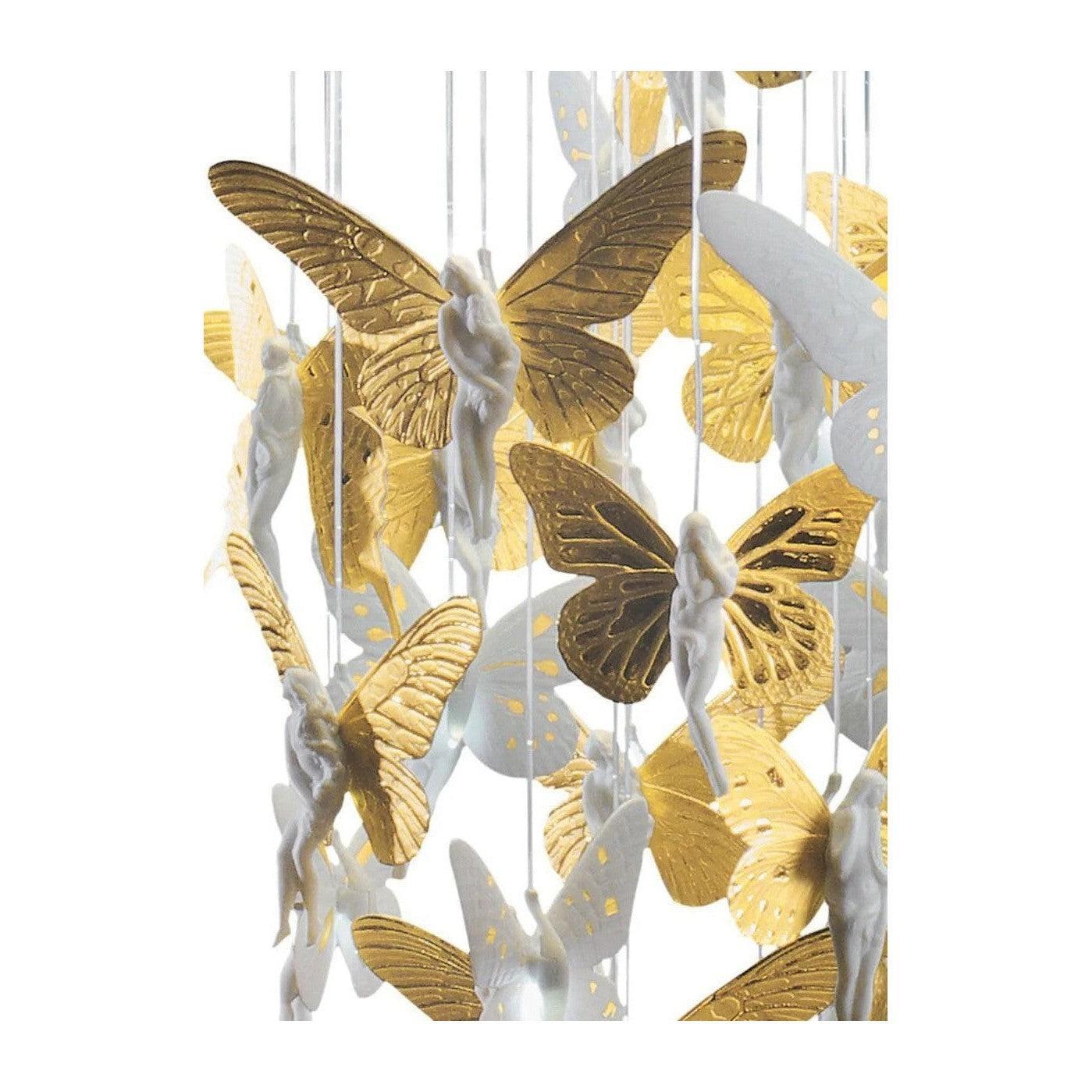 31-Inch Porcelain Fibre-Optic Chandelier