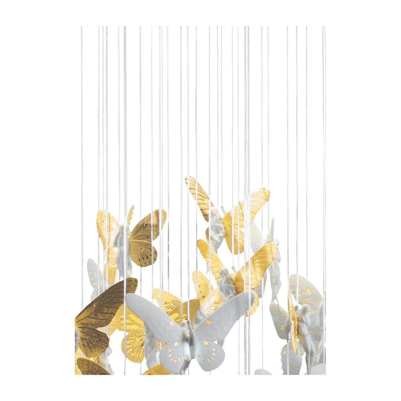 31-Inch Porcelain Fibre-Optic Chandelier