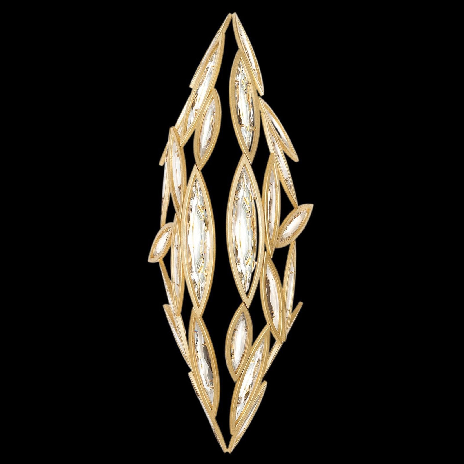 50-Inch Faceted Crystal Oblong Pendant