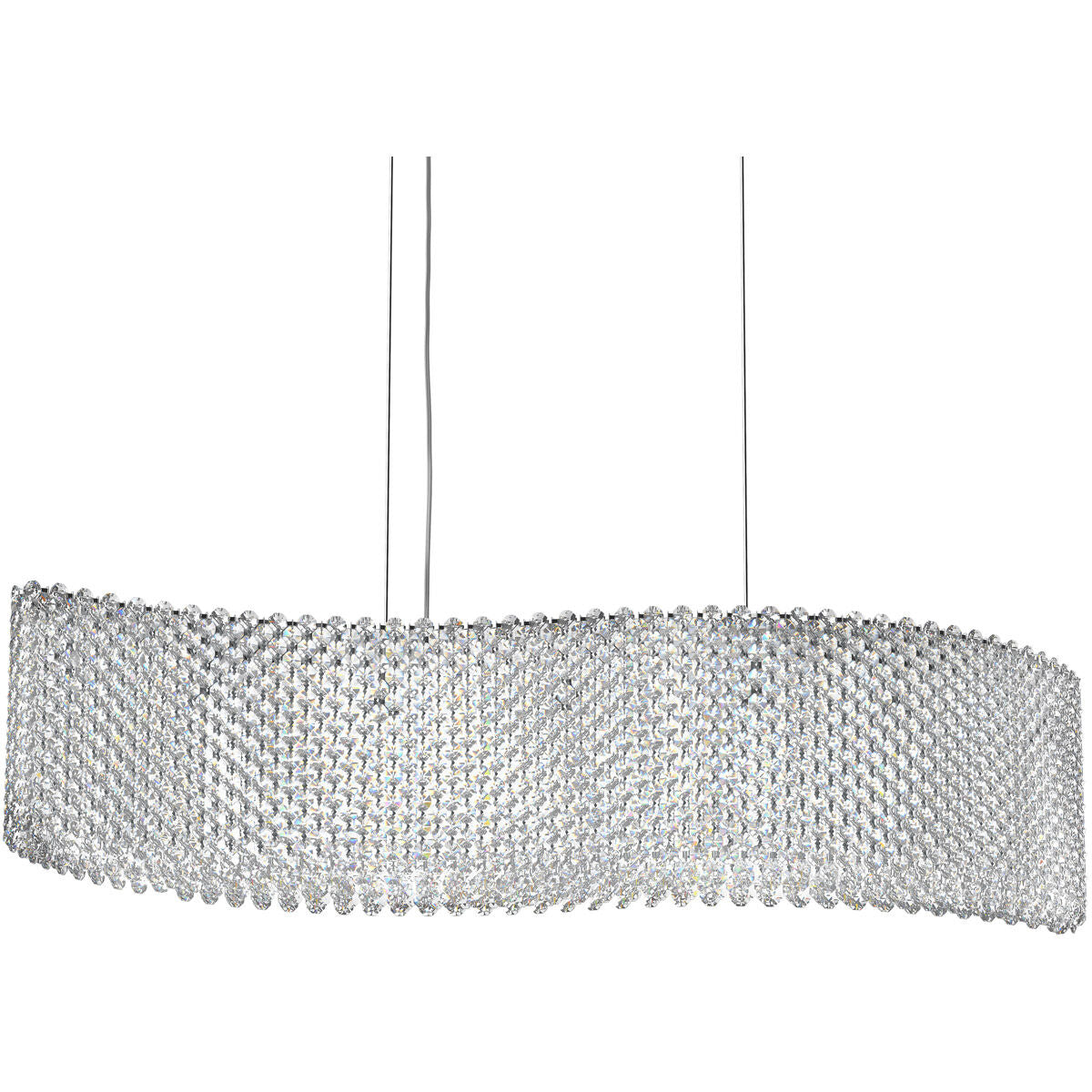 Clear Optic Crystal Linear Pendant Light
