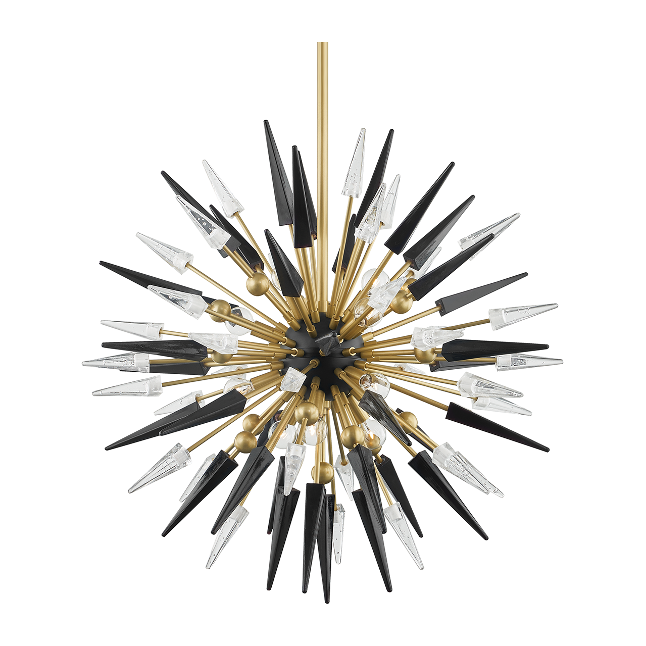 Hudson Valley Lighting Sparta 12 Light 32 inches Chandelier Ceiling Light / Aged Brass