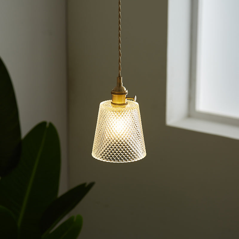 Japanese Brass Glass Corridor Ceiling Light / Type F