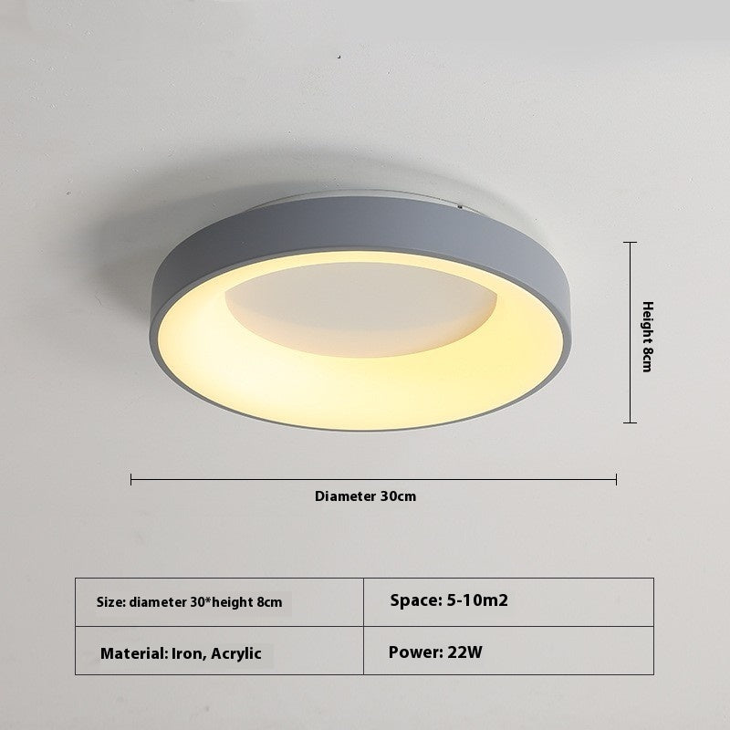 Minimalist Iron Acrylic Bedroom Ceiling Light