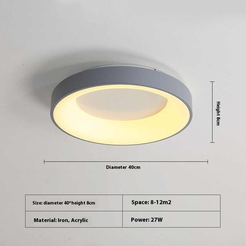 Minimalist Iron Acrylic Bedroom Ceiling Light