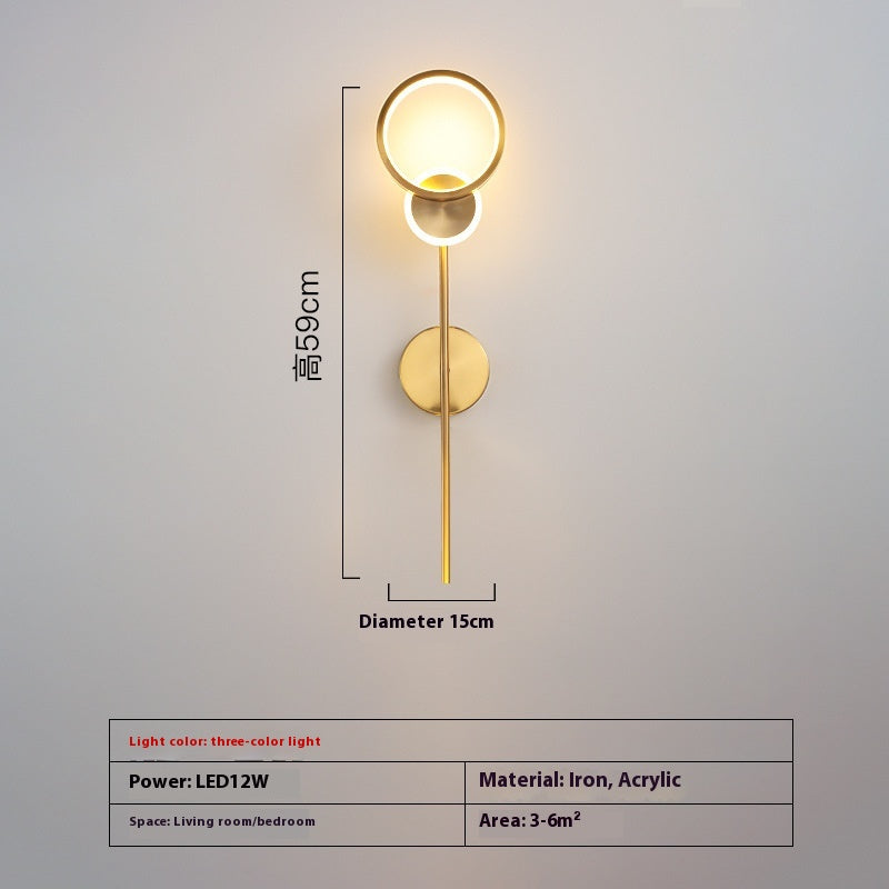 Minimalist Iron Acrylic LED Wall Light