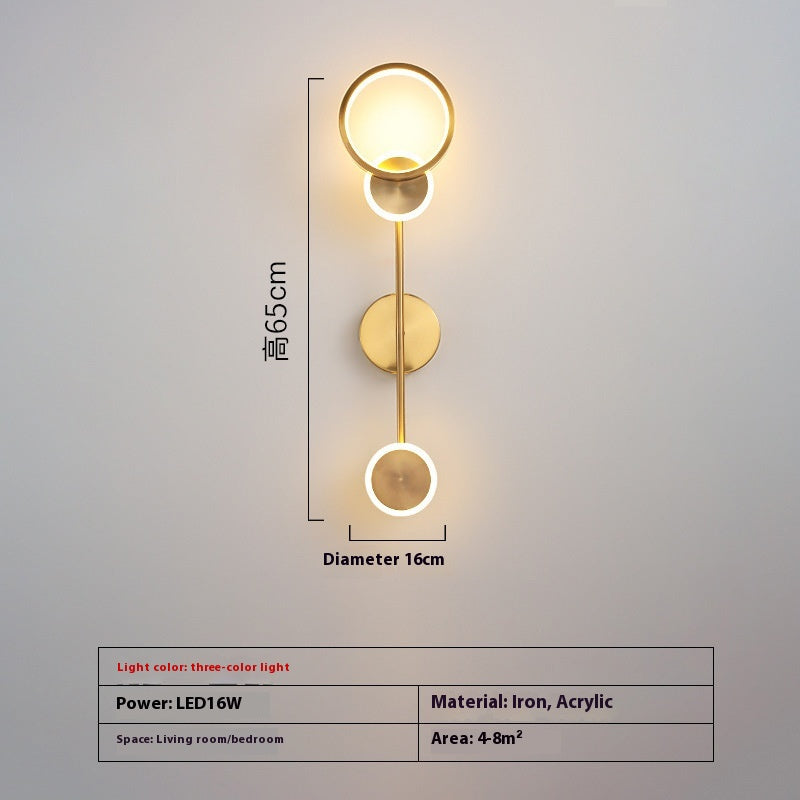 Minimalist Iron Acrylic LED Wall Light