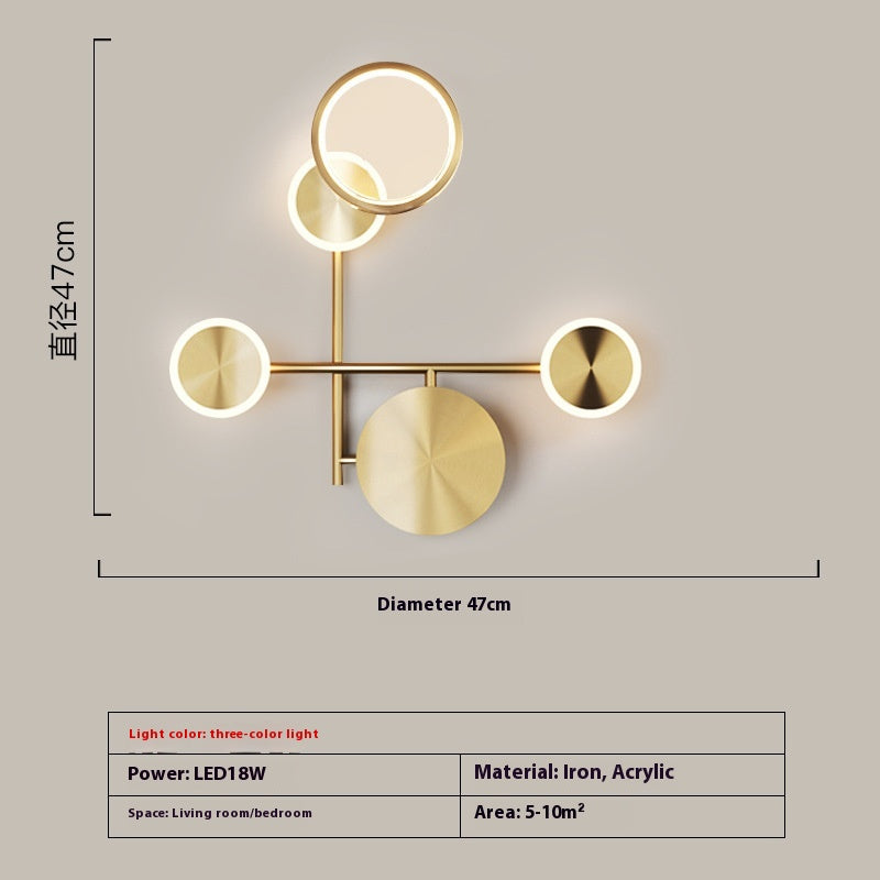 Minimalist Iron Acrylic LED Wall Light