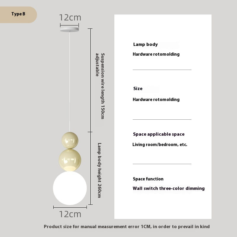 Modern PC Shade LED Wall Light / LED Lamp / Beige Warm Light