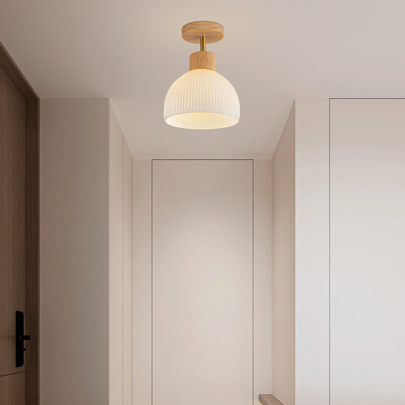 Nordic Cream Entrance Pendant Light / Five Watts / Light Source Not Included
